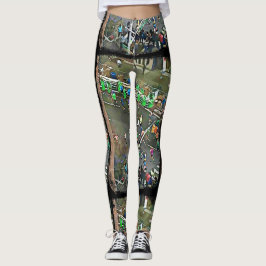 New York City Marathon Runners 2017 Leggings