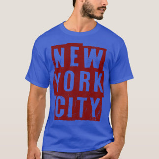 New York City  Maroon Tekst T-shirt