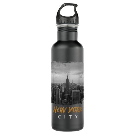 New York City Memento Gift Big Apple Empire State Waterfles (Voorkant)