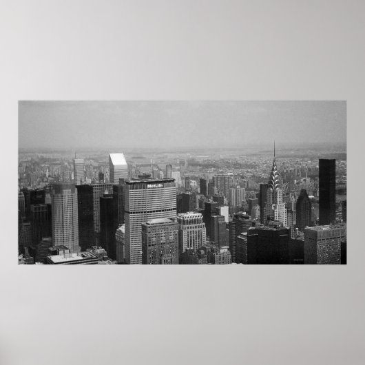 New York City met Chrysler Building II Poster (Voorkant)