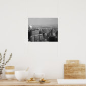 New York City met Chrysler Building Poster (Keuken)