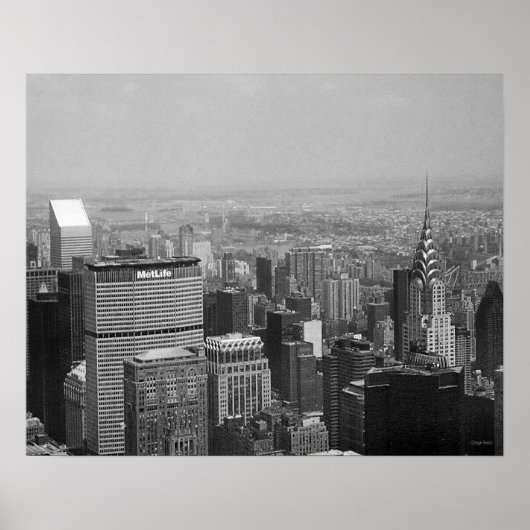 New York City met Chrysler Building Poster (Voorkant)