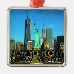 New York City Metalen Ornament