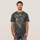 New York City Metro Subway Map Art I Heart NY T-shirt (Voorkant volledig)