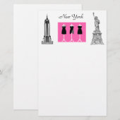New York City Mode thema briefpapier (Voorkant / Achterkant)