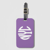 New York City-monogram Bagagelabel (Voorkant (verticaal))
