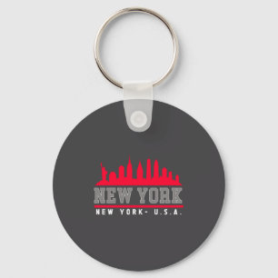 New York City Mooie Silhouette _1 Sleutelhanger