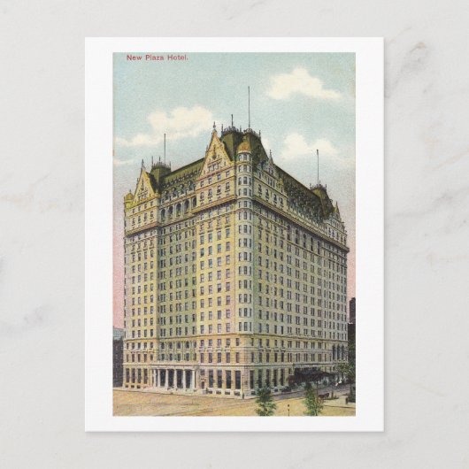 New York City, New Plaza hotel, c1910 Briefkaart (Voorkant)