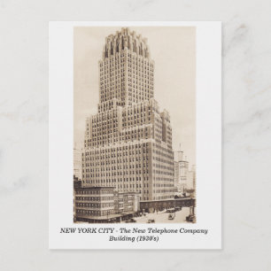 New York City, New Telephone Building oud briefkaa Briefkaart