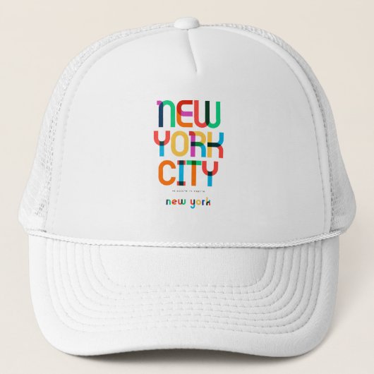 New York City New York Mid Century, Pop Art, Trucker Pet (Voorkant)