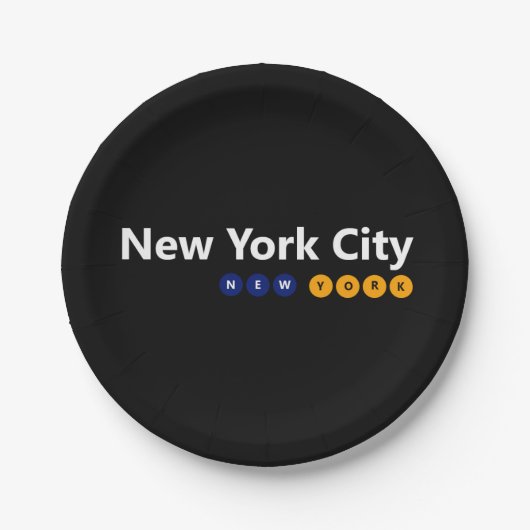 New York City, New York Paper Borden Papieren Bordje (Voorkant)