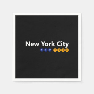 New York City, New York Paper Napkins Servet