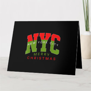 New York City New York Prettig Kerstmis Reis Cadea Kaart