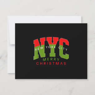 New York City New York Prettig Kerstmis Reis Cadea RSVP Kaartje