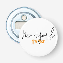 New York City, New York Souvenir Button Flesopener