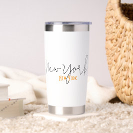 New York City, New York Souvenir Geïsoleerde Drinkbeker