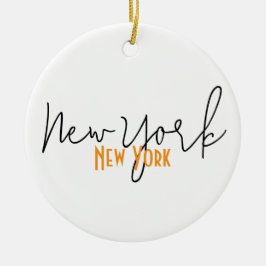 New York City, New York Souvenir Keramisch Ornament