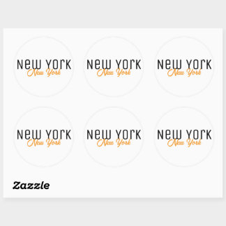 New York City, New York Souvenir Ronde Sticker