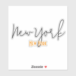 New York City, New York Souvenir Sticker