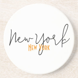 New York City, New York Souvenir Zandsteen Onderzetter