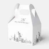 New York City, New York Wedding Favoriet Box Bedankdoosjes (Achterkant)