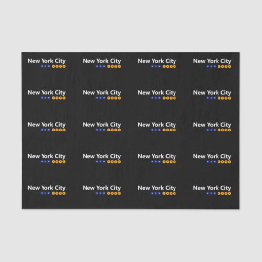 New York City, New York Weefselpapier Tissuepapier (Voorkant)