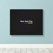 New York City, New York Wrapped Canvas Afdruk (Insitu (Houten vloer))