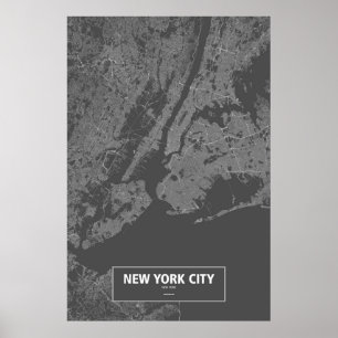 New York City, New York (zwart wit) Poster