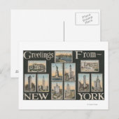 New York City, New YorkGreetings Briefkaart (Voorkant / Achterkant)