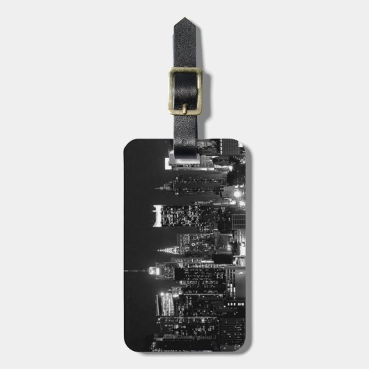 New York City Night Bagagelabel (Voorkant verticaal)