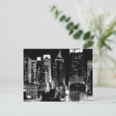 New York City Night Briefkaart (Staand voorkant)