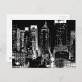New York City Night Briefkaart (Voorkant / Achterkant)