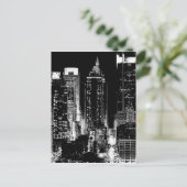 New York City Night Briefkaart (Staand voorkant)