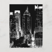 New York City Night Briefkaart (Voorkant)