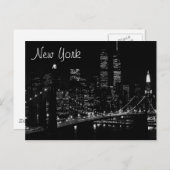 New York City Night Briefkaart (Voorkant / Achterkant)
