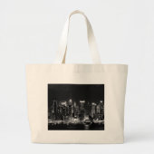 New York City Night Grote Tote Bag (Voorkant)