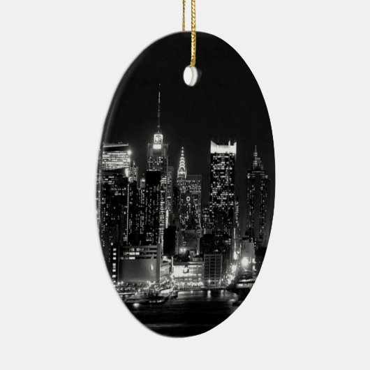 New York City Night Keramisch Ornament (Rechts)