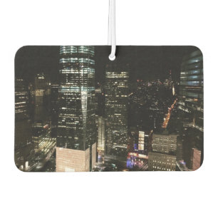 New York City Night NYC Manhattan Skyline Foto Luchtverfrisser