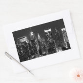 New York City Night Rechthoekige Sticker (Envelop)