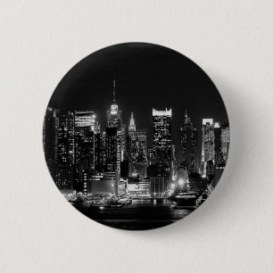 New York City Night Ronde Button 5,7 Cm
