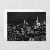 New York City Night Skyline Briefkaart (Voorkant / Achterkant)