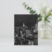 New York City Night Skyline Briefkaart (Staand voorkant)