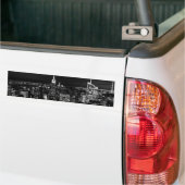 New York City Night Skyline Bumpersticker (Op Truck)