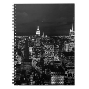 New York City Night Skyline Notitieboek