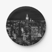 New York City night skyline Papieren Bordje (Voorkant)