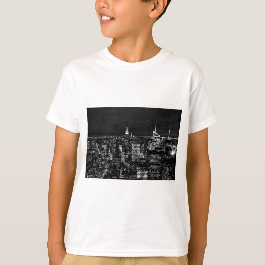 New York City Night Skyline T-shirt (Voorkant)