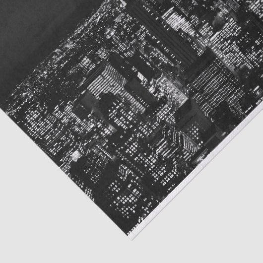 New York City night skyline Tissuepapier (Detail)