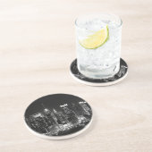 New York City Night Zandsteen Onderzetter (Zijkant)