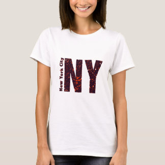 New York City NY Lettering Typografie T-shirt