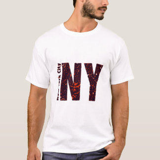 New York City NY Lettering Typografie T-shirt